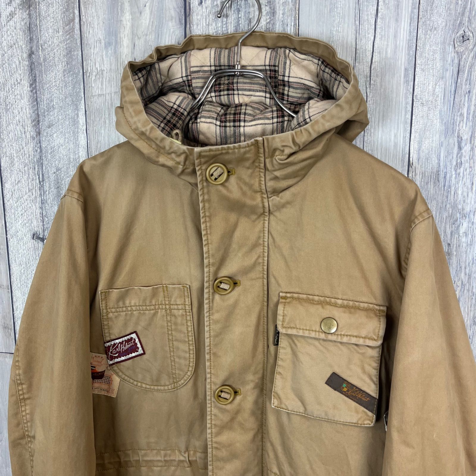 KARL HELMUT カールヘルム P036ZFHC04 ワッペン フーディー 中綿