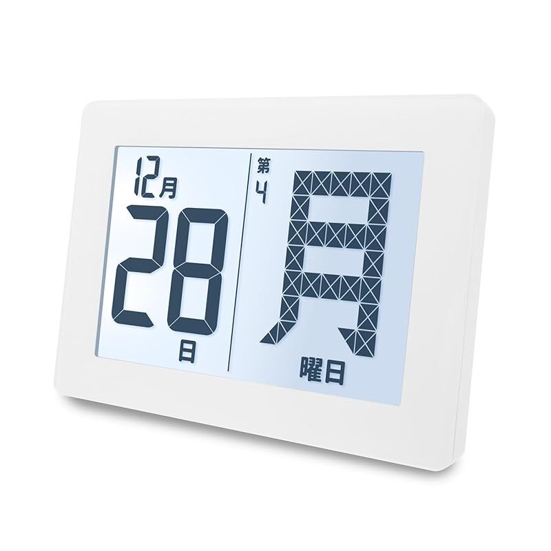 ADESSO(アデッソ) メガ曜日電波日めくりカレンダー デジタル日めくり