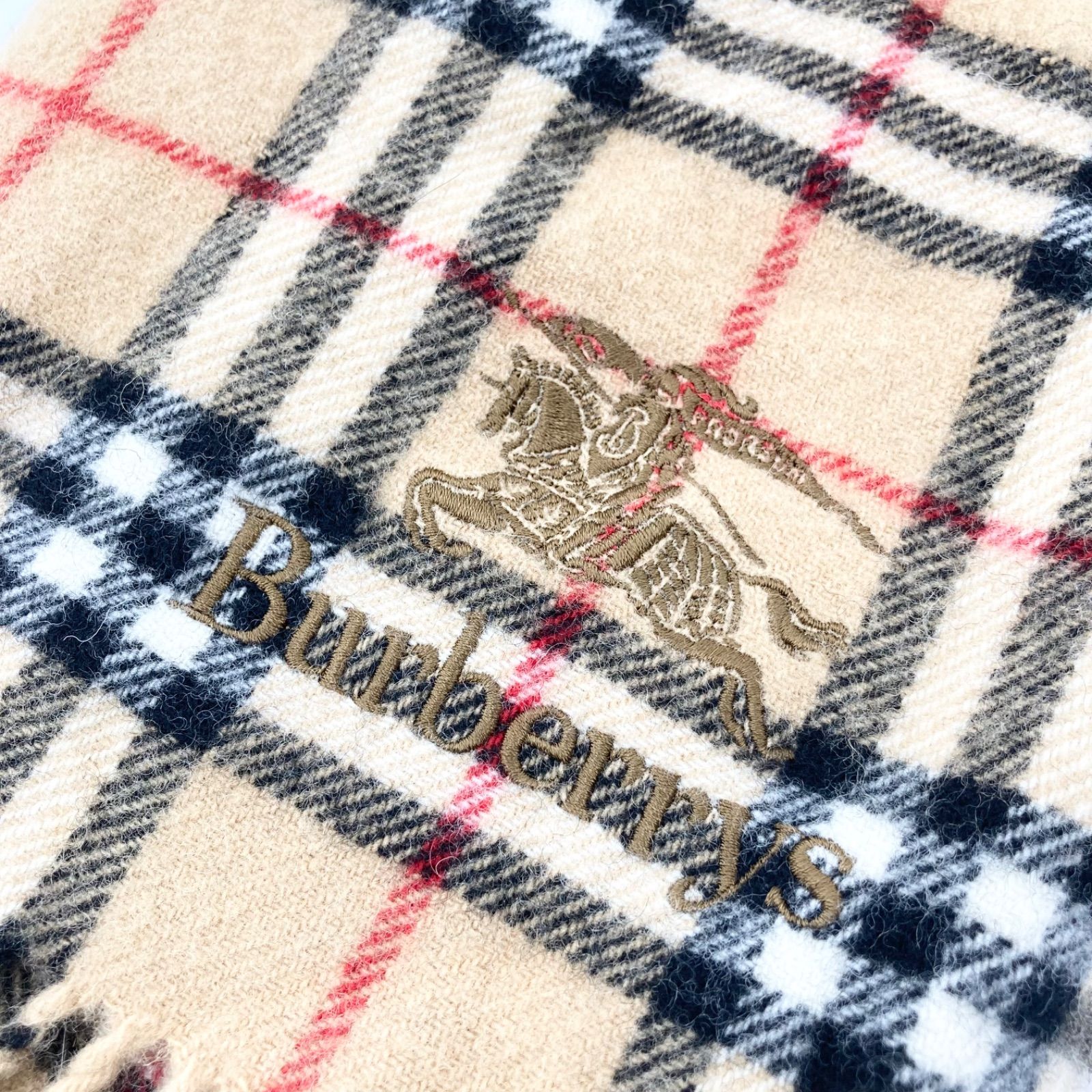 新品★英国製★BURBERRY★ノバチェック マフラー★ウール★バーバリー Burberrys バーバリーズ チェック ウールマフラー ノバチェック