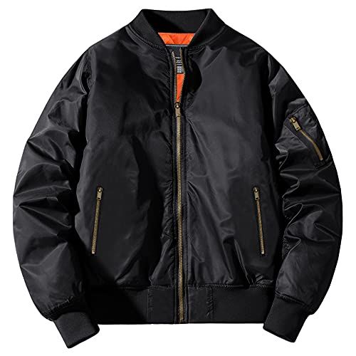 KEFITEVD] ボンバージャケット メンズ 冬 防寒 ジャケット 大きい