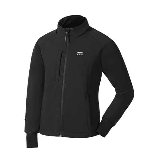 バイク ジャケット 12 V バイク用 電熱ウェア 肩と肘パッド付き 7箇所ヒーター 急速発熱 ヒートジャケット 40 65℃ 3段階温度調節 防風インナー 撥水 防寒 電熱服 メンズ 2025 冬用 寒さ対策 ブラック e