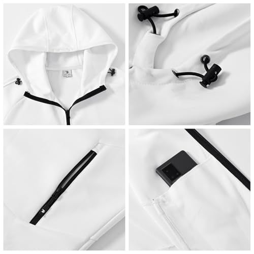 Gopune トレーニングウェア メンズ 上下 フード付き 上下セット ランニング スウェット パーカー 快適 フルジップ ジャケット ジャージ スポーツ ルームウェア カジュアル 春秋冬用e ストリート系 その他 