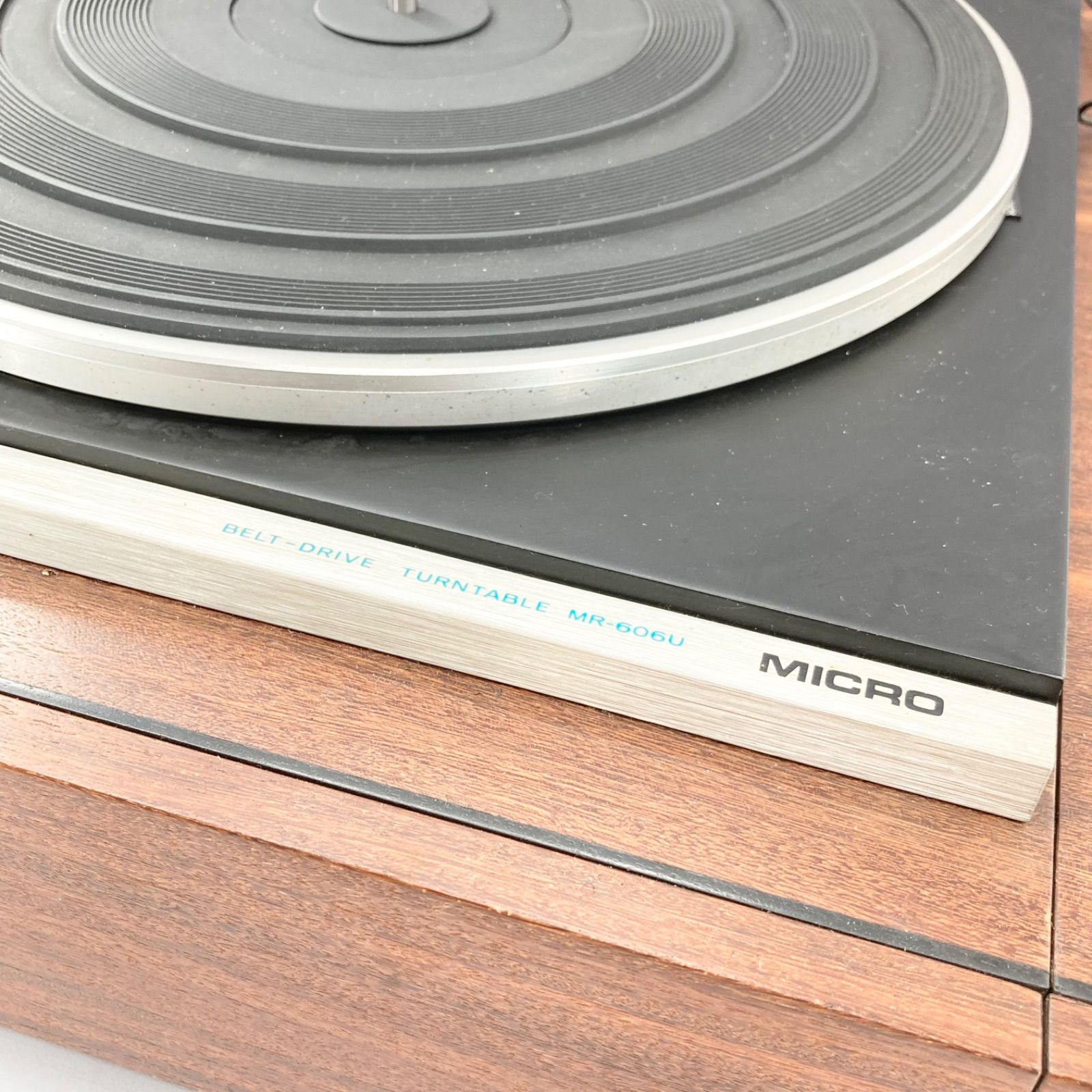 MICRO マイクロ MR-606U レコードプレーヤー アームレス 本体のみ 