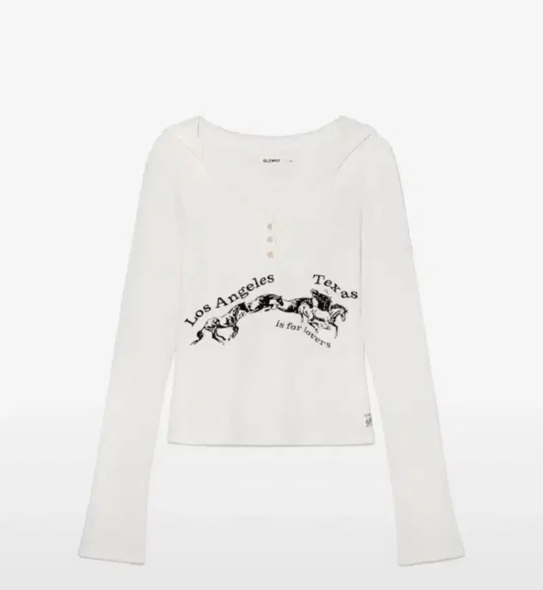 GLOWNY グロウニー Texas waffle ロングスリーブ