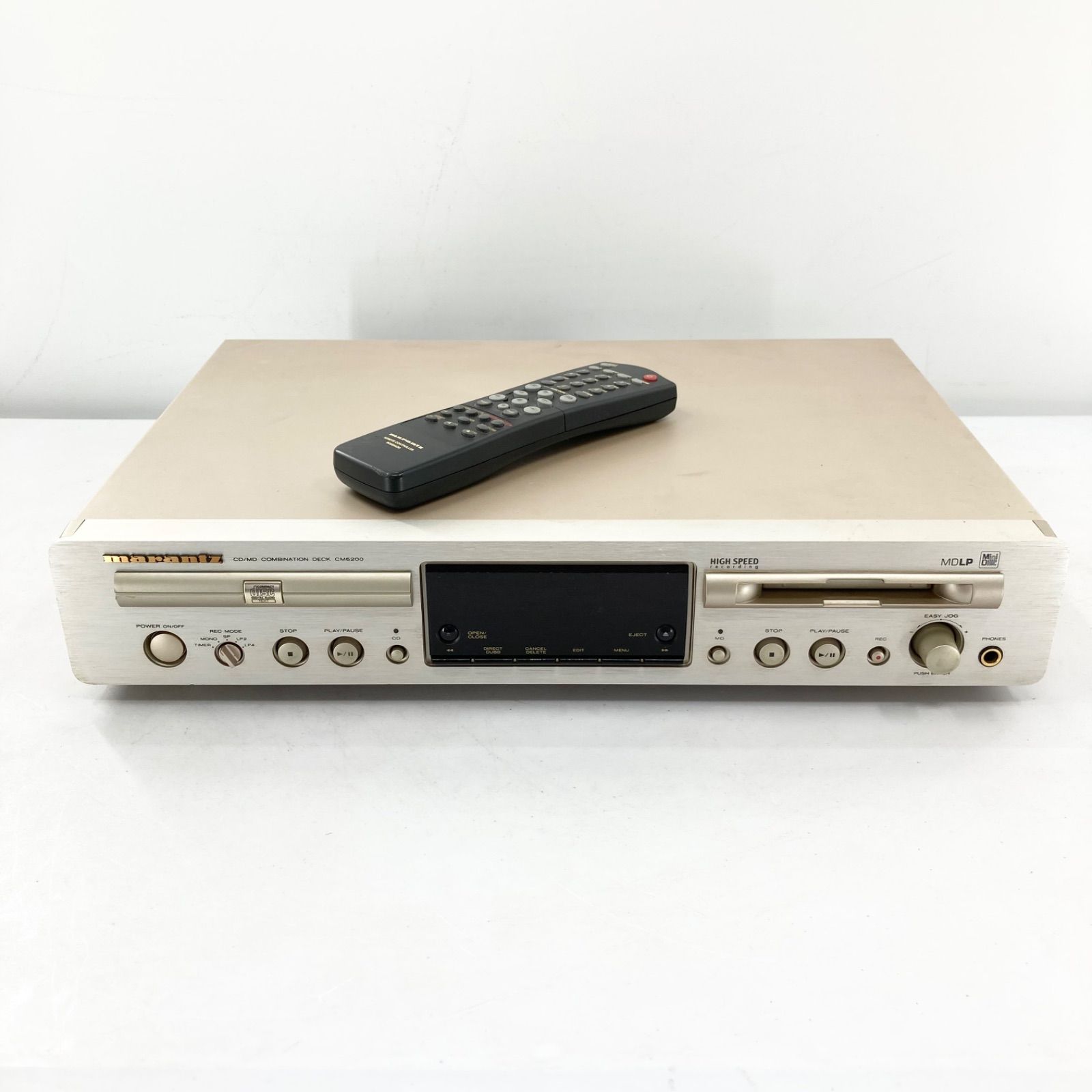Marantz マランツ CM6200 CD MD コンビデッキ 通電OK リモコン付 一部