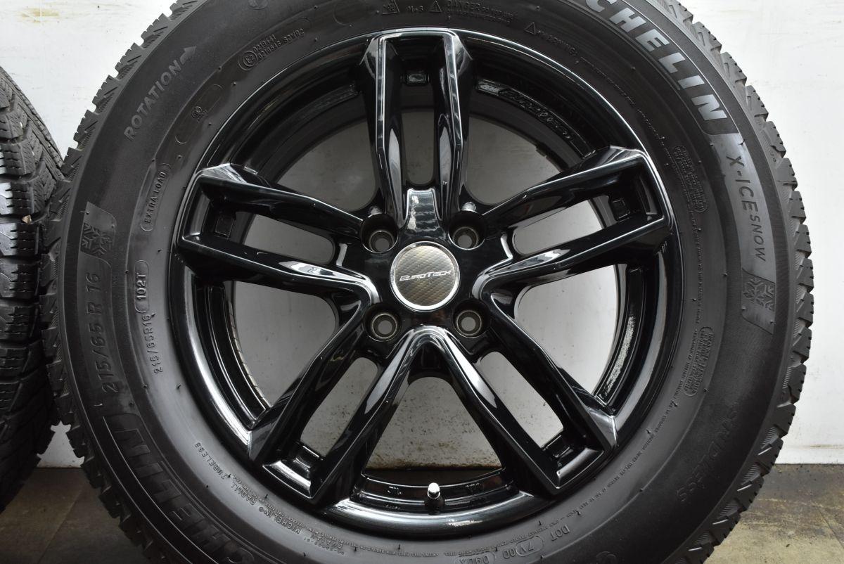 希少 バリ溝】ユーロテック 16in 6.5J +25 PCD108 ミシュラン X-ICE