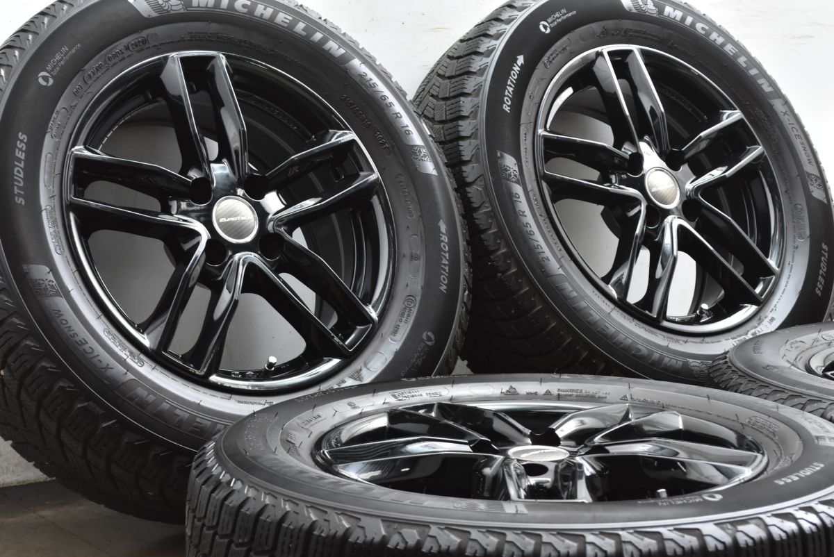 バリ溝 ユーロテック 16 in 6 5 J 25 PCD 108 ミシュラン X ICE SNOW 215 65 R シトロエン C 3 エアクロス プジョー 2008