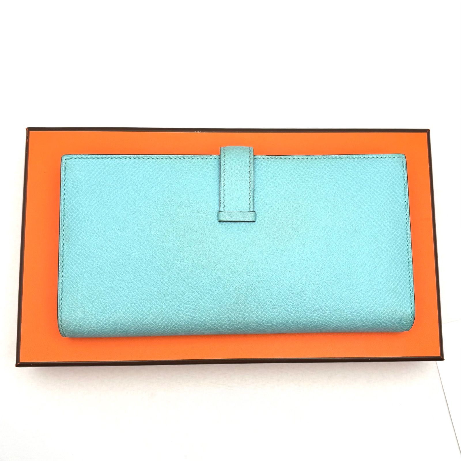 HERMES（エルメス）ベアンスフレ ブルーアトール ゴールド金具 二