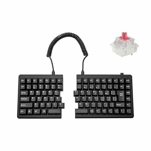 BAROCCO MiSTEL MD 770 日本語配列 静音赤軸 分離型 キーボード 有線 USB 88 キー 黒色 PBT 白色ダブルショット MX Cherry マクロ機能搭載 Nキーロールオーバー対応 メディアキー対応 製品