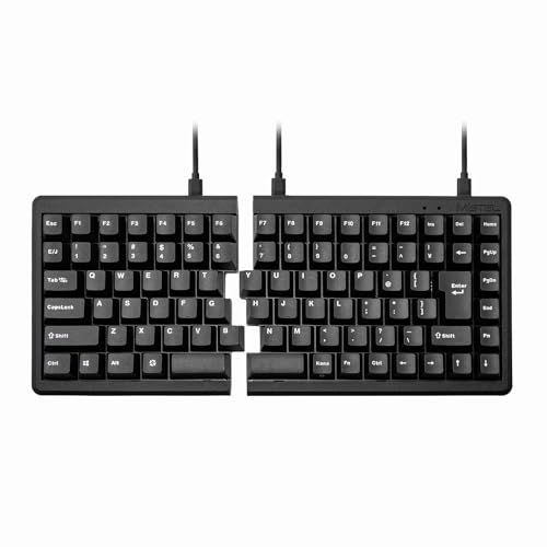 BAROCCO MiSTEL MD 770 日本語配列 静音赤軸 分離型 キーボード 有線 USB 88 キー 黒色 PBT 白色ダブルショット MX Cherry マクロ機能搭載 Nキーロールオーバー対応 メディアキー対応 製品