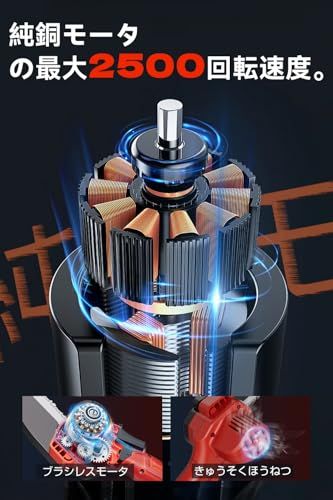 チェーンソー 充電式 電動 大容量バッテリー 搭載 小型チェーンソー 21 V 3.0 Ah電量表示 片手操作 軽量でパワフル 薪割り 薪作り 枝切り 庭木の剪定 竹の伐採 収納ボックス付き 日本語取扱説明書付き