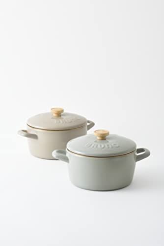 ブルーノ 富士ホーロー 両手鍋 20 cm BHK 280 6760926 グレージュe