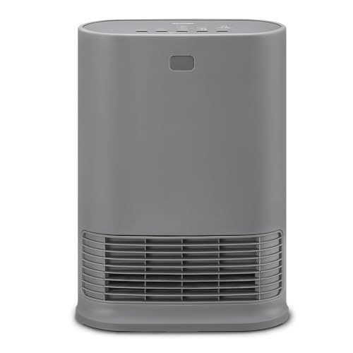 アイリスオーヤマ 大風量 セラミックファンヒーター Wセンサー付き 人感センサー 室温センサー 電気 足元 小型 省エネ 脱衣所 ACH-LW 12 A-H グレーe