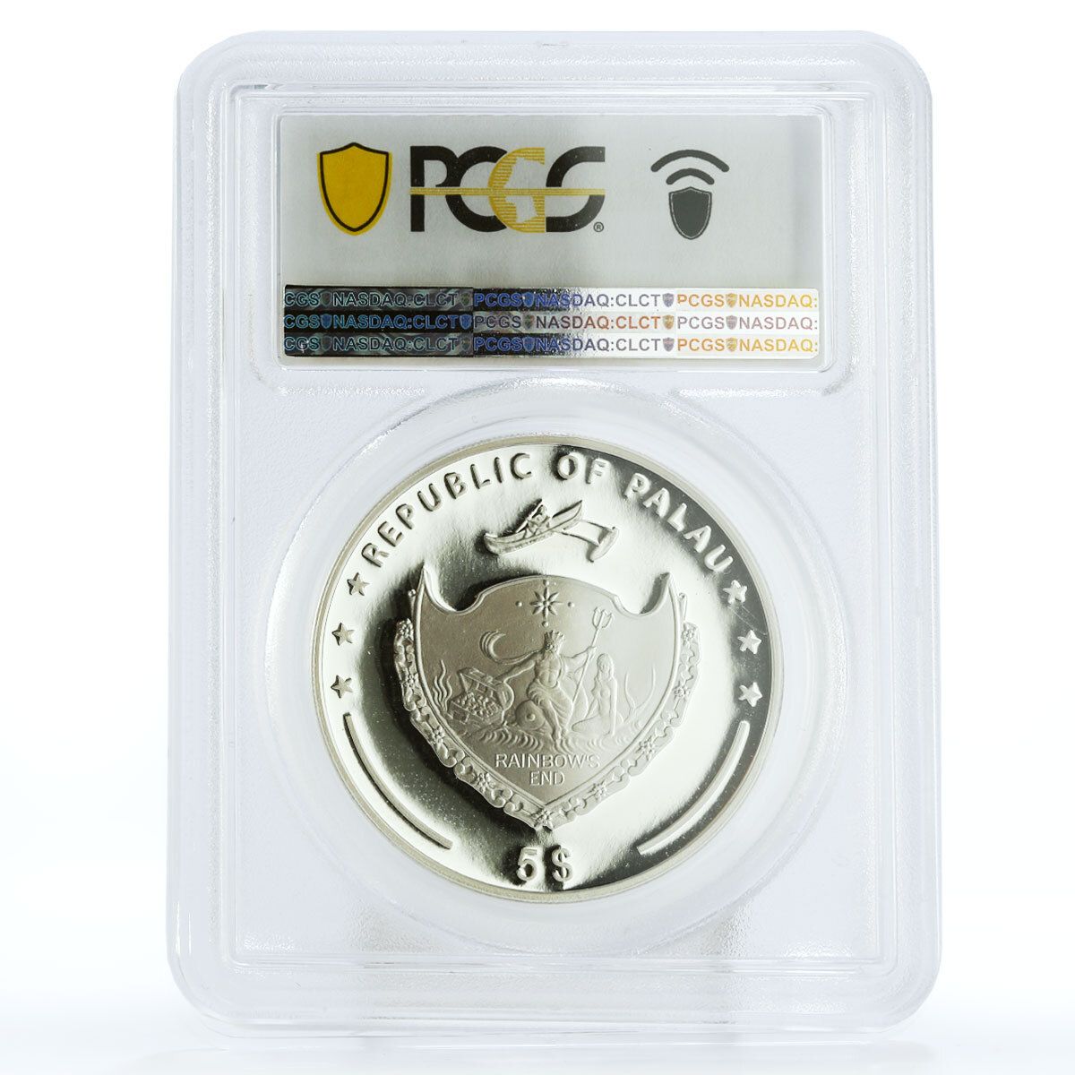 パラオ 5ドル シー・トレジャーズ オイスターピンクパール PR69 PCGS