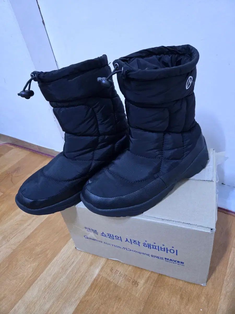 ダウンファーブーツ ブラック レディース