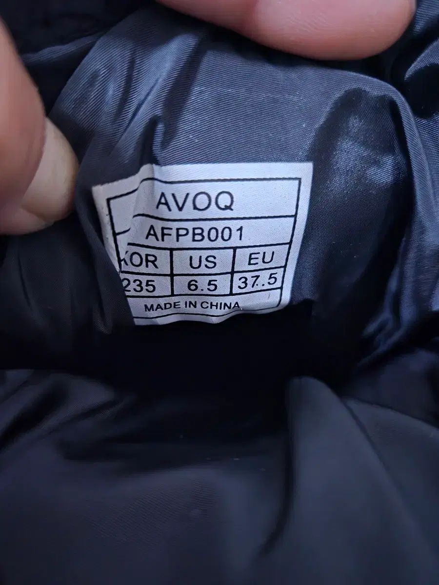 ダウンファーブーツ ブラック