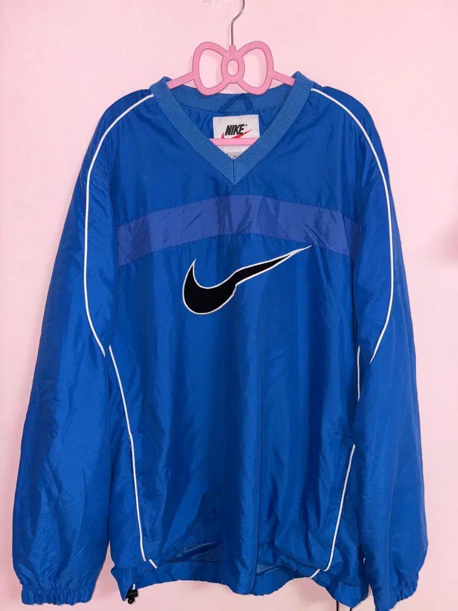物 NIKE スポーティー ビックロゴ ウォームアップ ジャージ スウェット パイピング ブルー