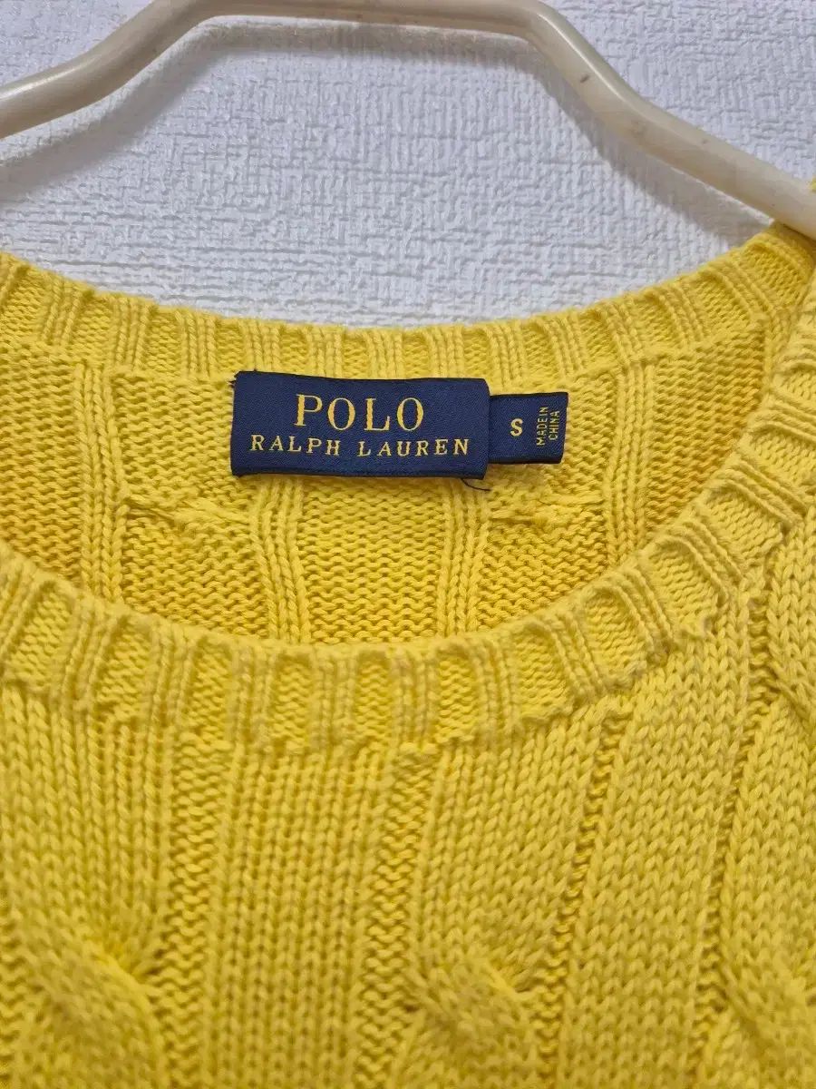 ポロ ラルフローレン ケーブル ニット イエロー / 55 (正規品) - メルカリ