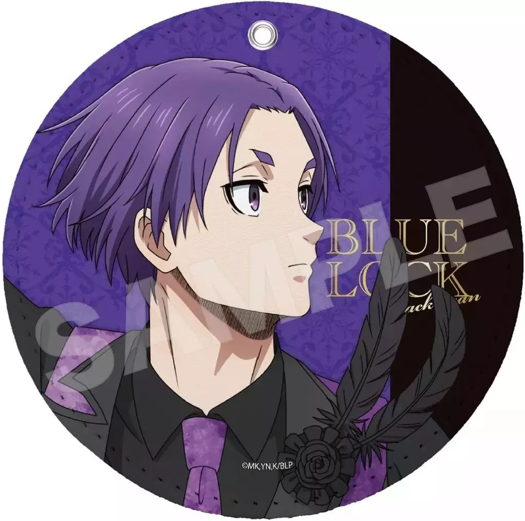 中古】キーホルダー 御影玲王 ブラックスワン レザーコースターキー