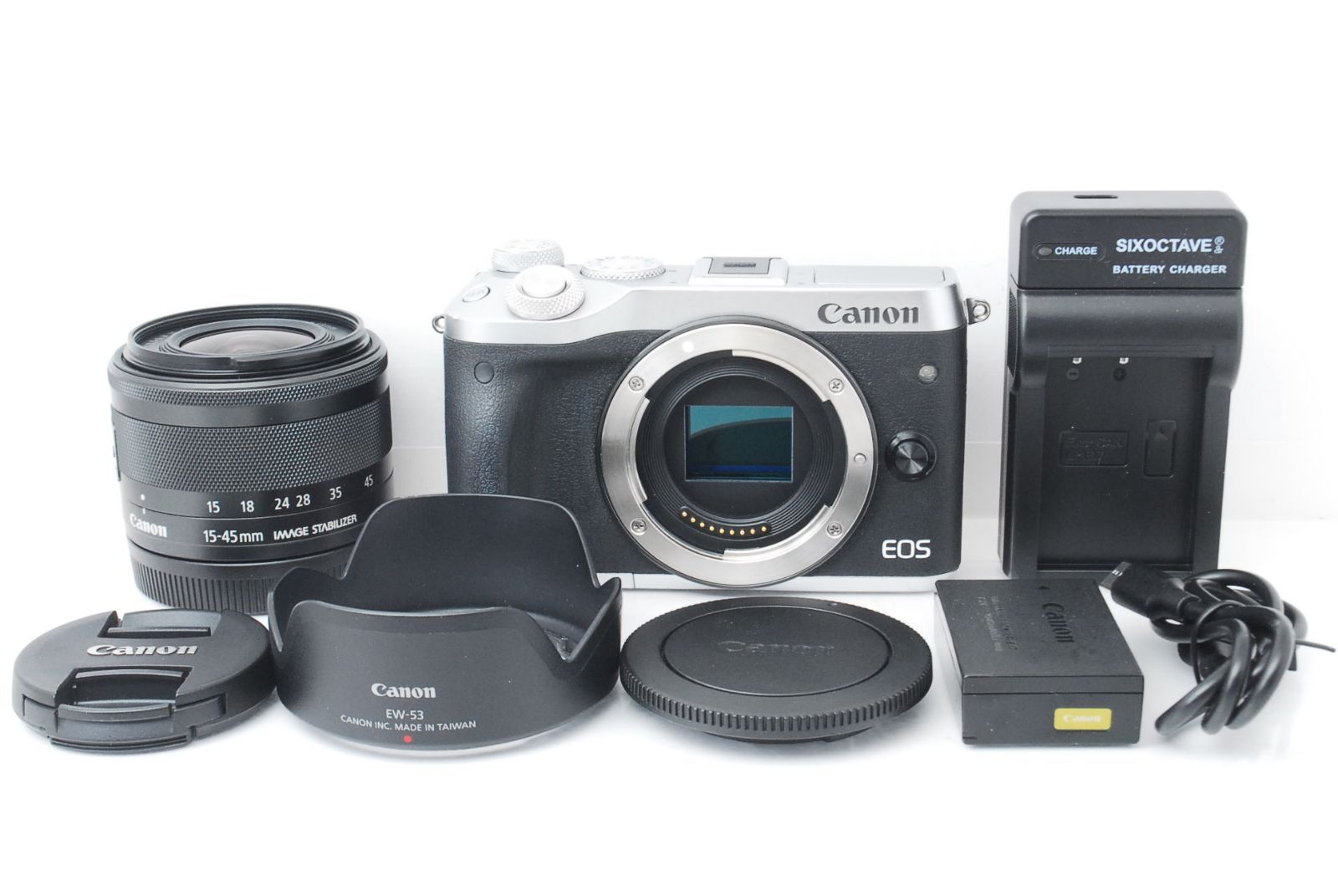 ☆クラシックオシャレミラーレス♪自撮り＋Wi-Fi機能☆キヤノン EOS M6