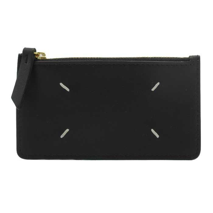 メゾンマルジェラ カードケース Maison Margiela 11 レザー 4ステッチ スリム カードホルダー コインケース P 4985 T 8013 ブラック