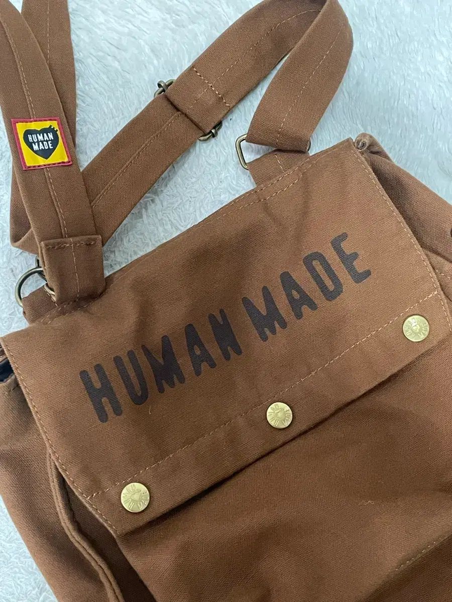 HUMAN MADE ヒューマンメイド ゲームバッグ ブラウン クロスバッグ 羊