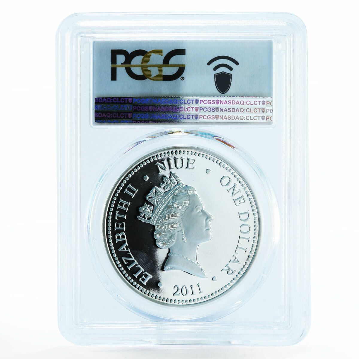 ニウエ 1ドル スターウォーズ シリーズ C - 3PO PL69 PCGS 銀メッキ