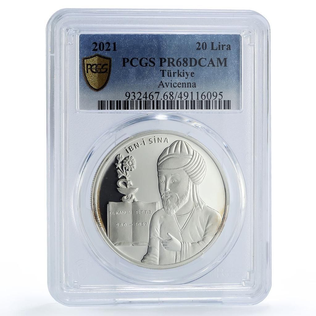 トルコ 20リラ Mlim Scholars アヴィセンナ イブン・シーナー PR68