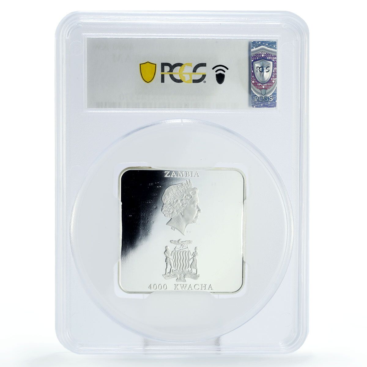 ザンビア 4000 クワチャ サンドロ プレテ アート イリオン KM 114 PR 67 PCGS 銀貨 2001