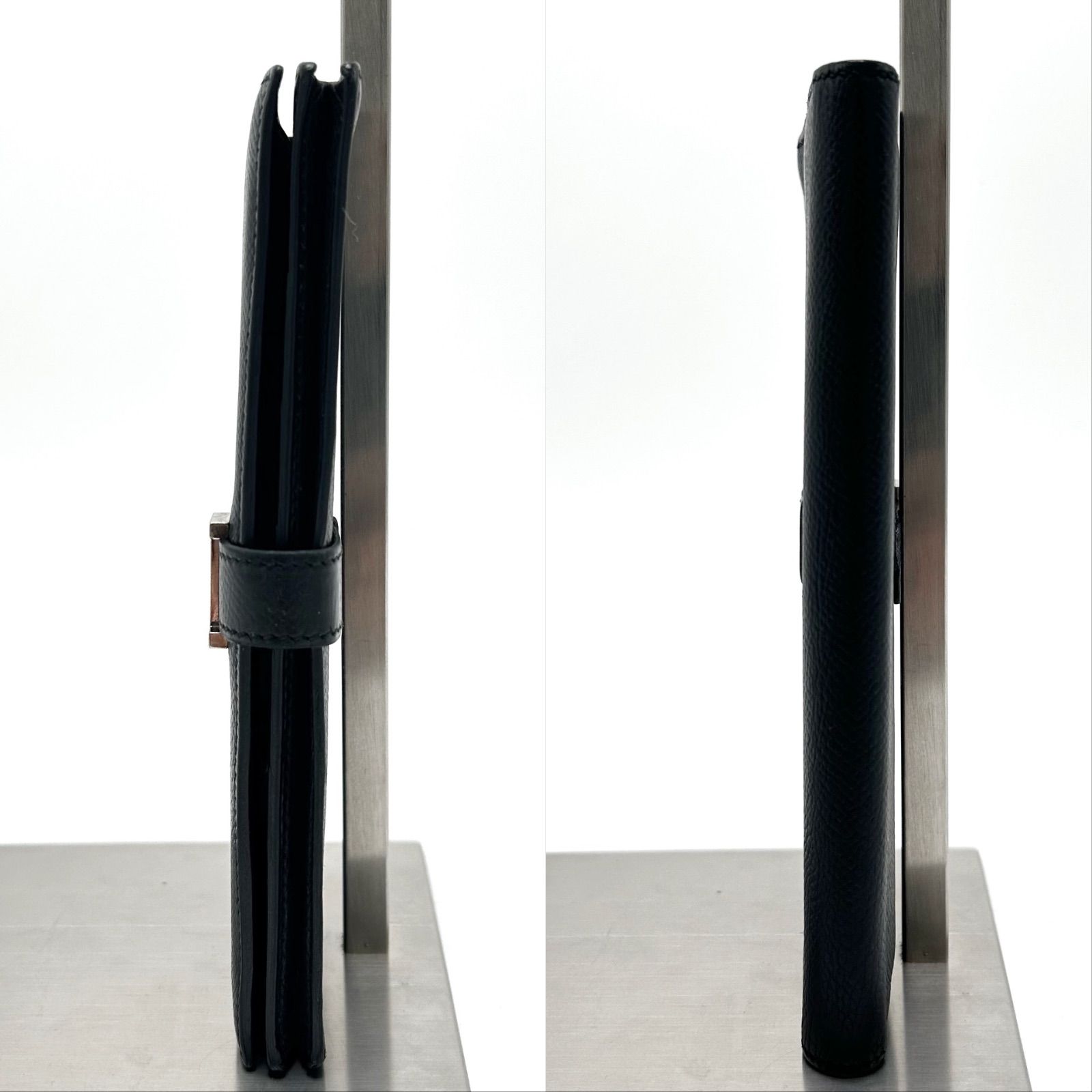 美品 HERMES エルメス ベアン 長財布 ⬜︎J刻印 シルバー金具 ベルト H