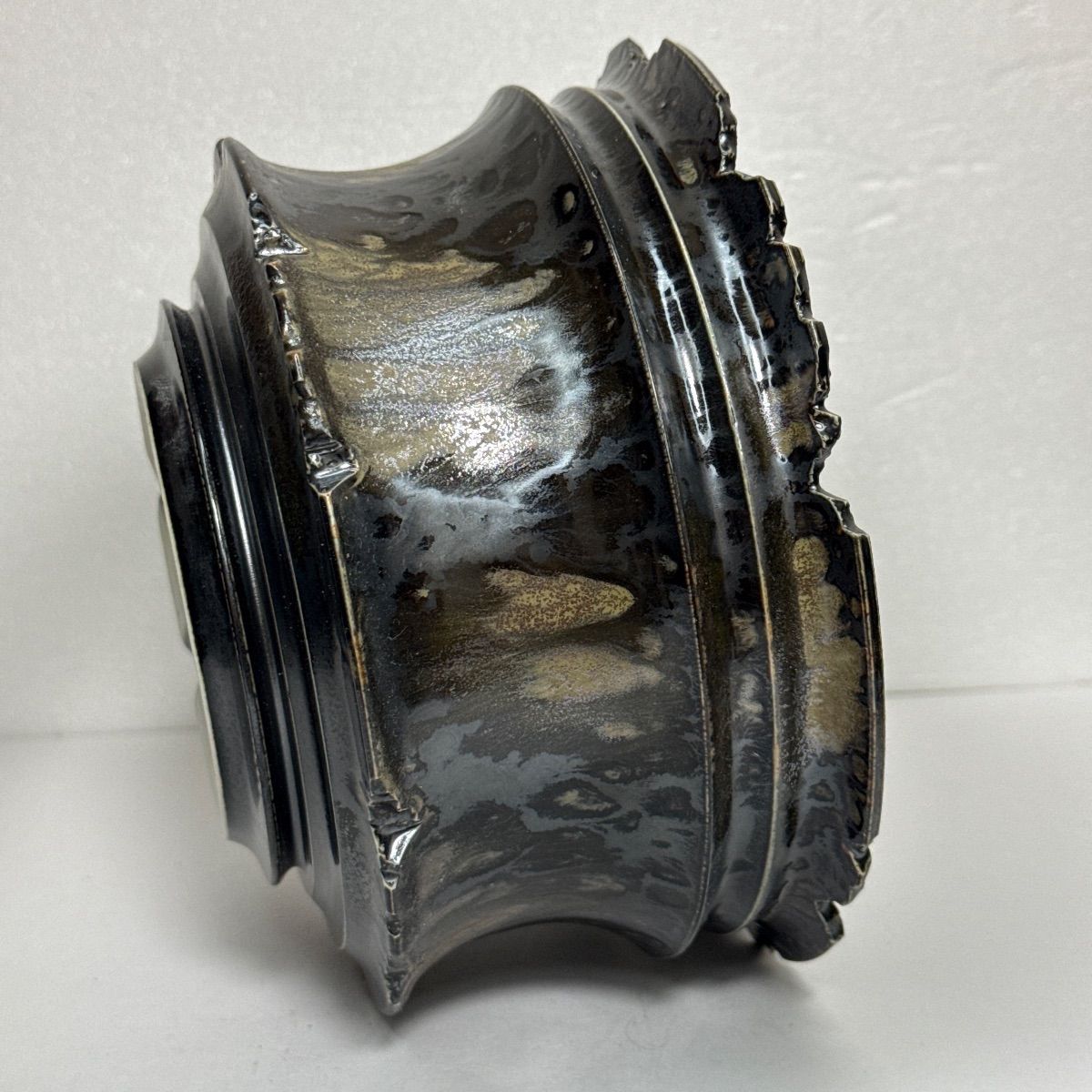 6号口径 18cm 植木鉢多肉塊根観葉植物陶器陶芸サボテングラキリス life