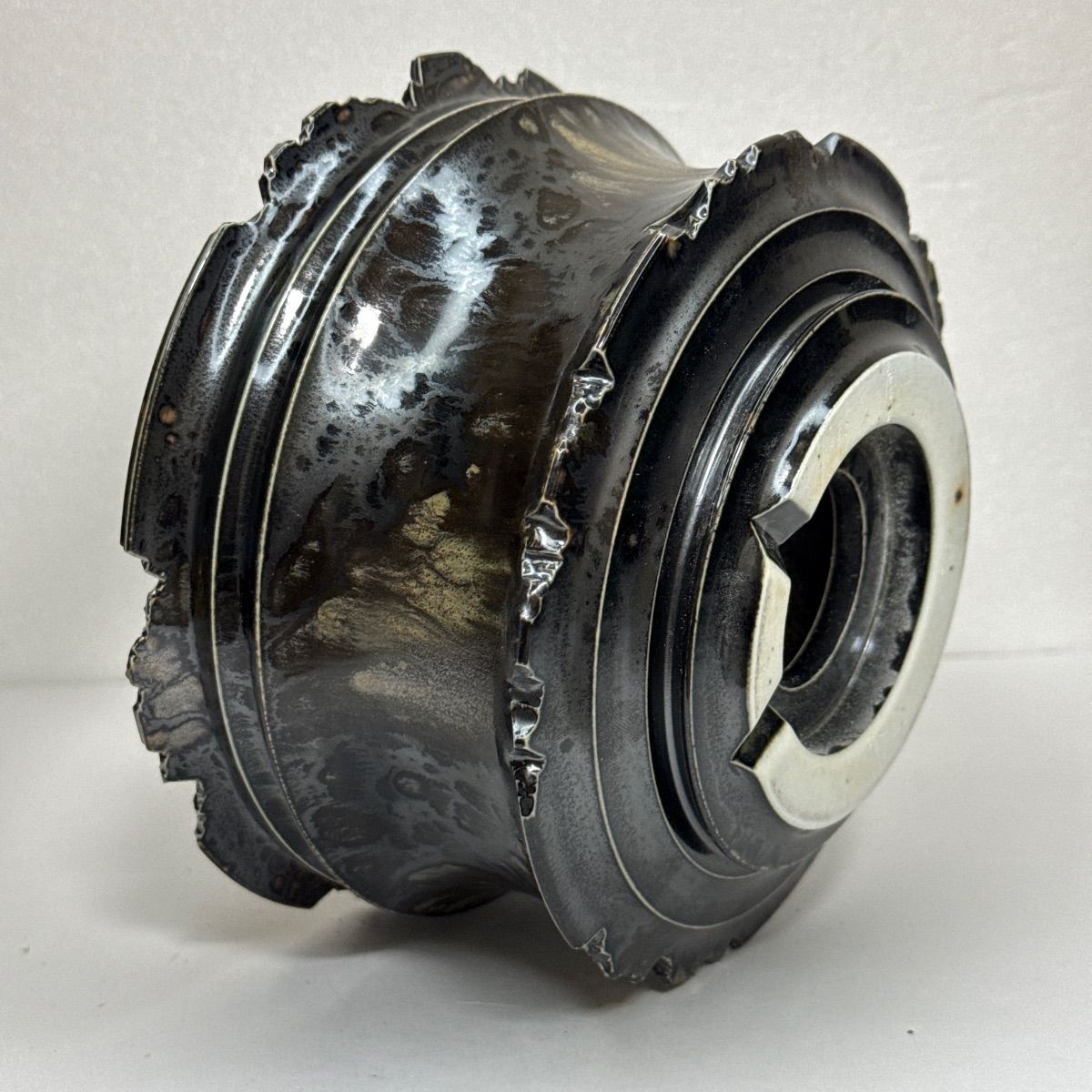 6号口径 18cm 植木鉢多肉塊根観葉植物陶器陶芸サボテングラキリス life