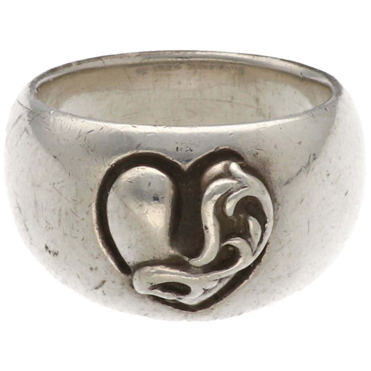 CHROME HEARTS クロムハーツ ハートインバンドリング 18号 SV 925 シルバー 指輪 RS