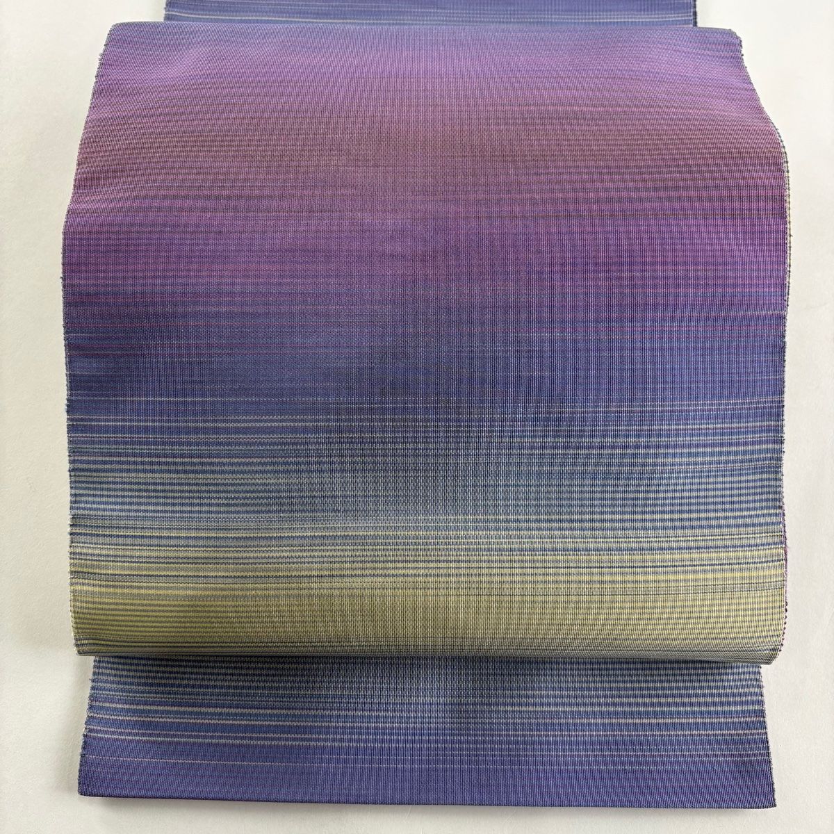 名古屋帯 秀品 八寸名古屋帯 松葉仕立て 縞 青紫 正絹 【中古】 - メルカリ