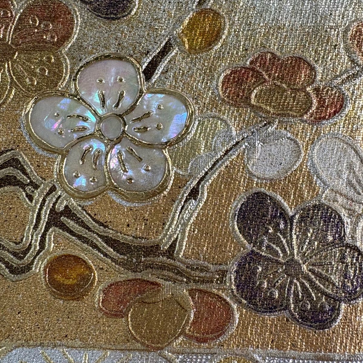 袋帯 秀品 松 花鳥 金銀彩 銀糸 銀色 お太鼓柄 正絹 【中古】 - メルカリ