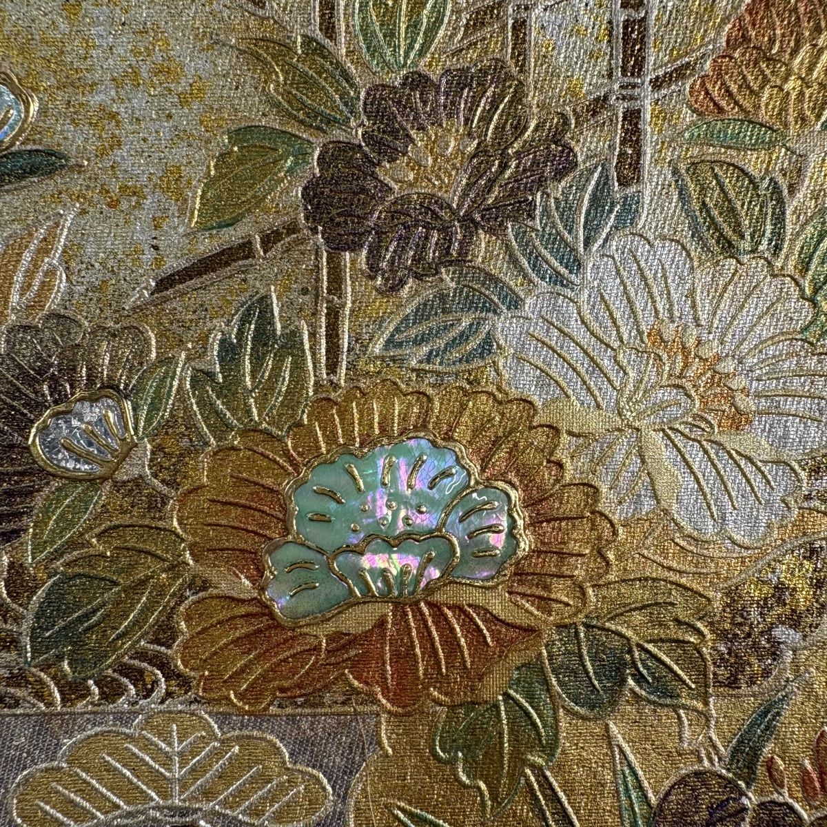 袋帯 秀品 松 花鳥 金銀彩 銀糸 銀色 お太鼓柄 正絹 【中古】 - メルカリ