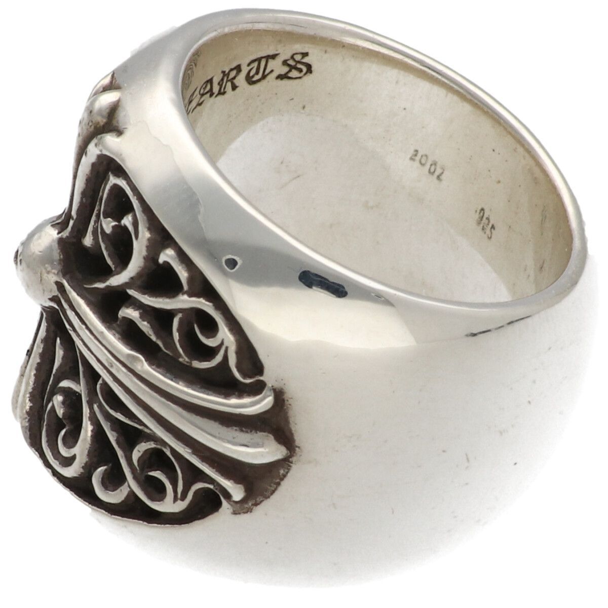 CHROME HEARTS クロムハーツ クラシックオーバルクロスリング 24号 SV 925 シルバー 指輪 RS