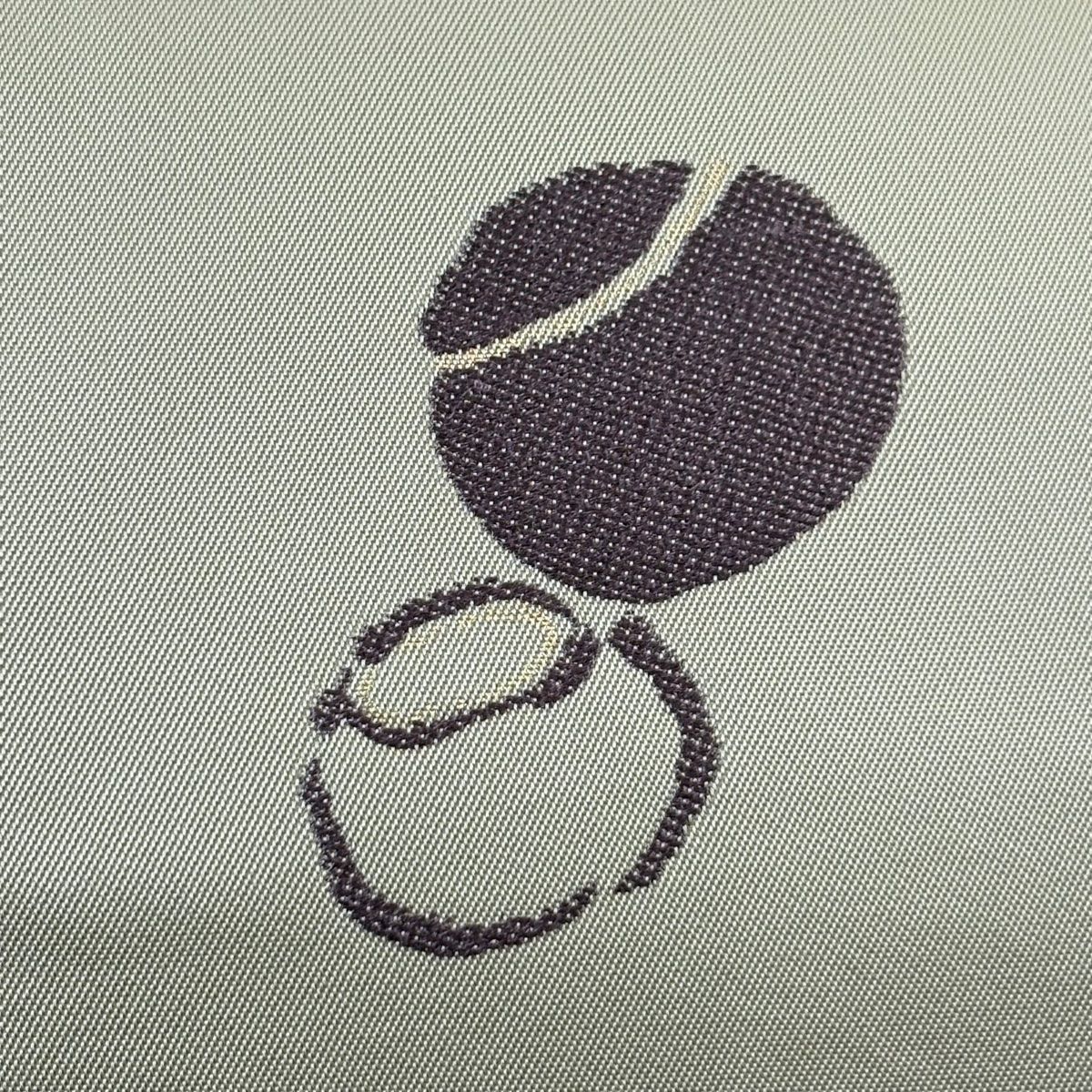 袋帯 秀品 本袋 器物 箔 ベージュ 六通 正絹