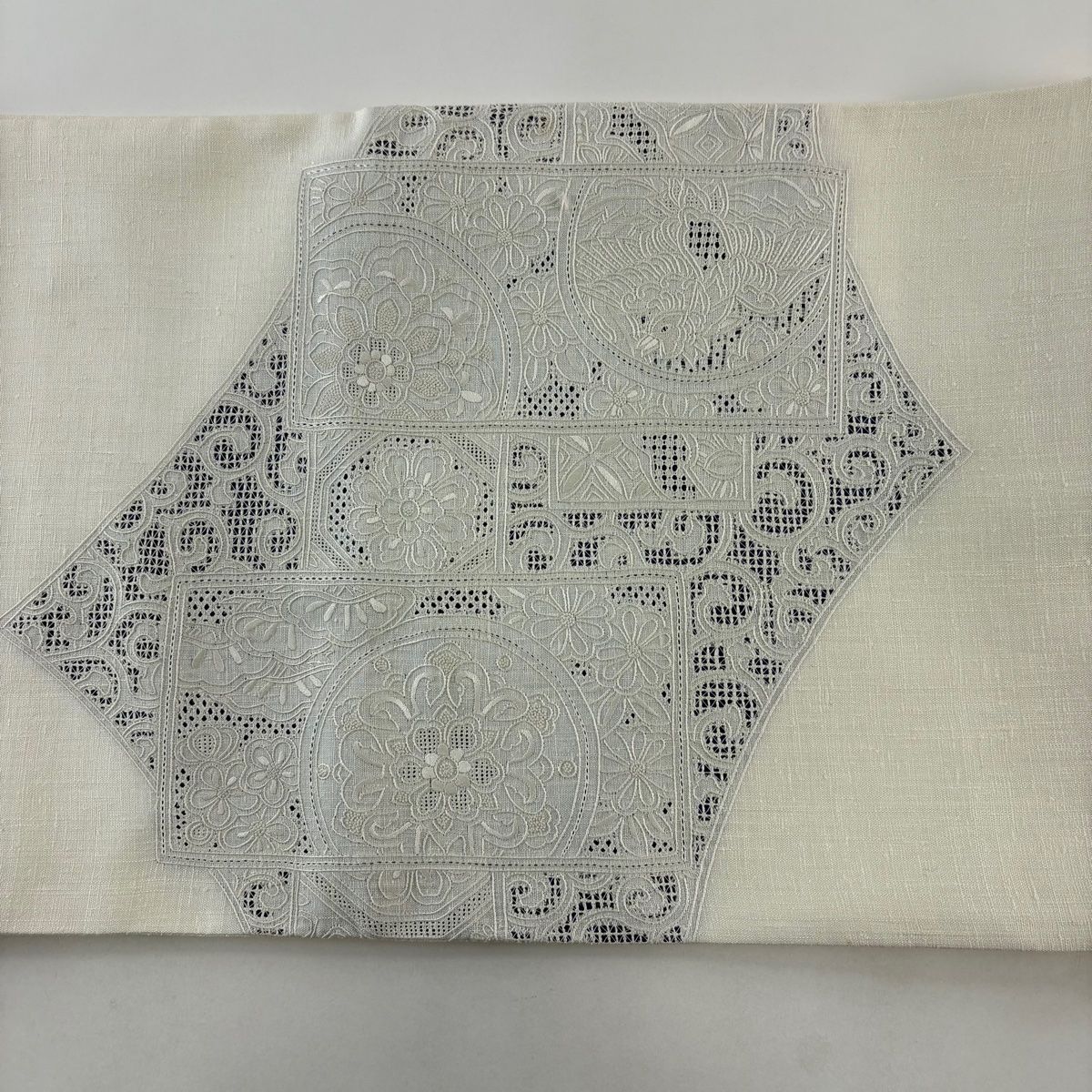 袋帯 秀品 華文 鳳凰 刺繍 灰色 お太鼓柄 正絹 【中古】 - メルカリ