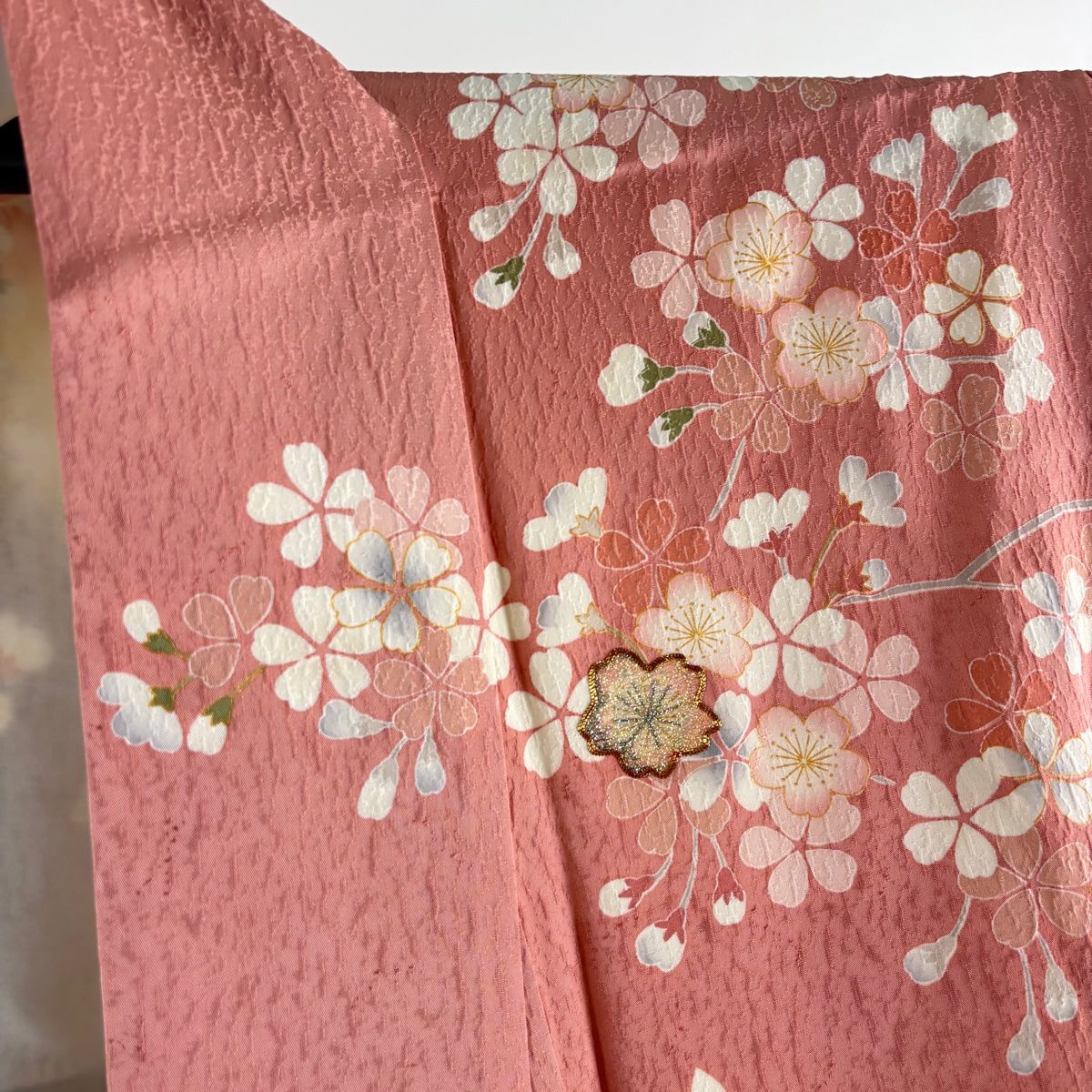美品】 振袖 身丈158cm 裄丈67cm M 袷 袋帯フルセット やまと 桜 桜の
