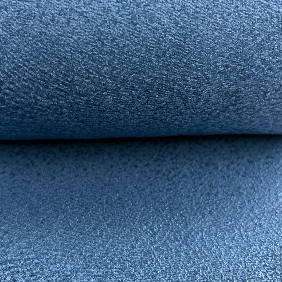  反物 秀品 色無地 一つ紋 地紋 青灰色 正絹 その他 着物反物