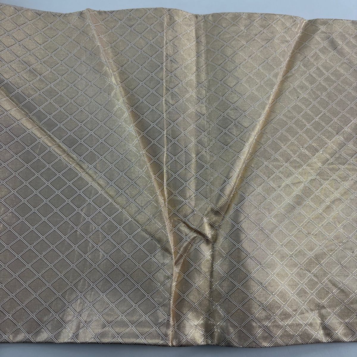 六通柄袋帯　『辻が花』　金銀糸　逸品【K】 袋帯 秀品 振袖向き 辻が花柄 松皮菱 箔 金銀糸 金色 六通 正絹 【中古