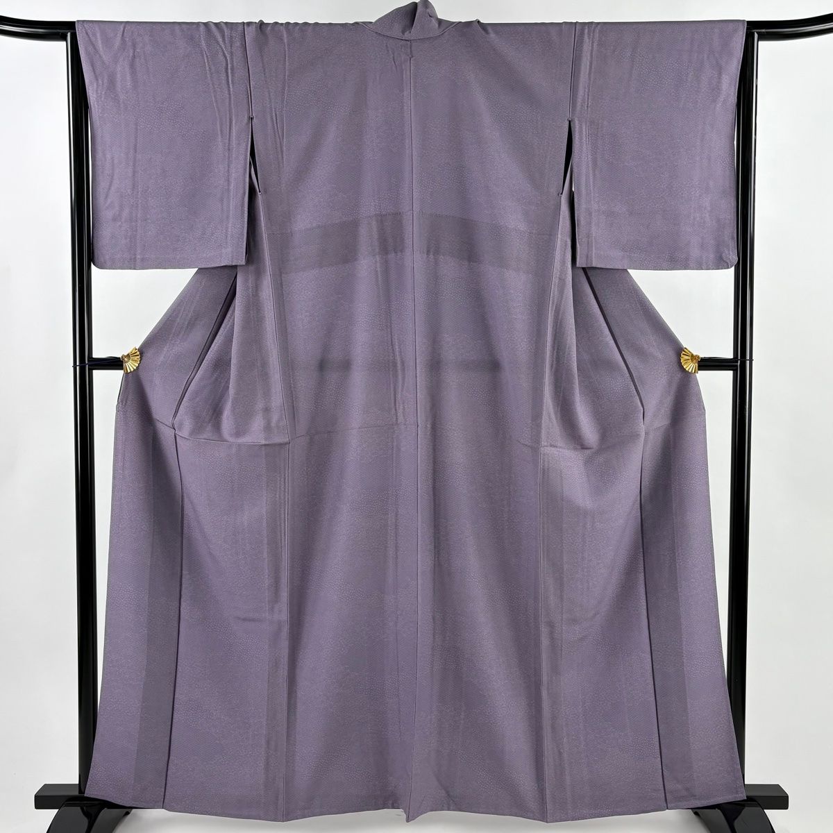 江戸小紋 身丈161 cm 裄丈64 5 M 単衣 雲文 寄せ柄 紫 正絹 秀品