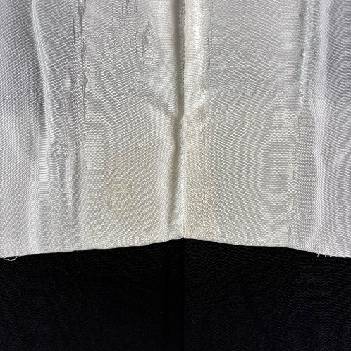 訪問着 身丈164cm 裄丈65cm M 袷 枝垂れ桜 流水 金糸 刺繍 黒 正絹