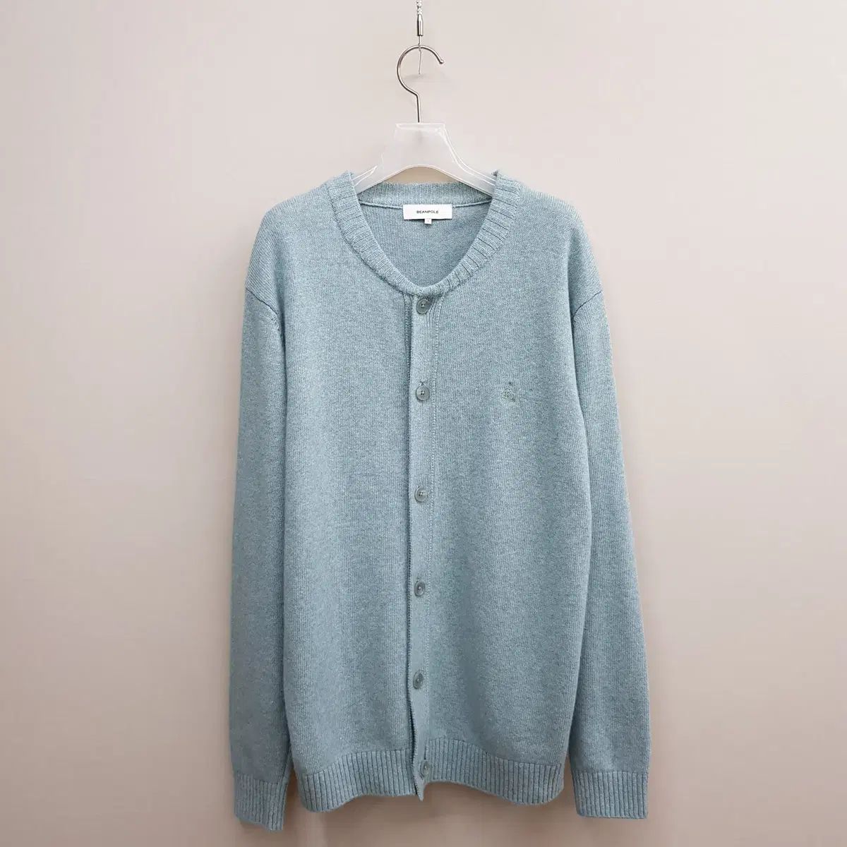 BEAN POLE ビーンポール 2025 カシミア ブレンド ラウンド カーディガン Lサイズ