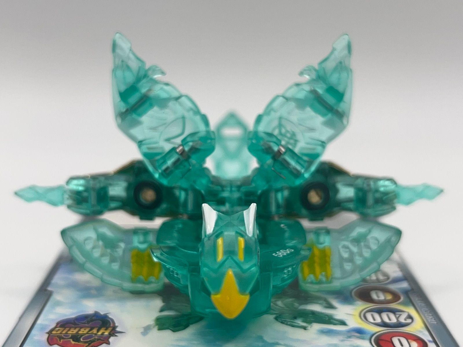 カード付き 爆丸 聖アクアスC 輝レオネスC 翔ファルコC 200G +380G