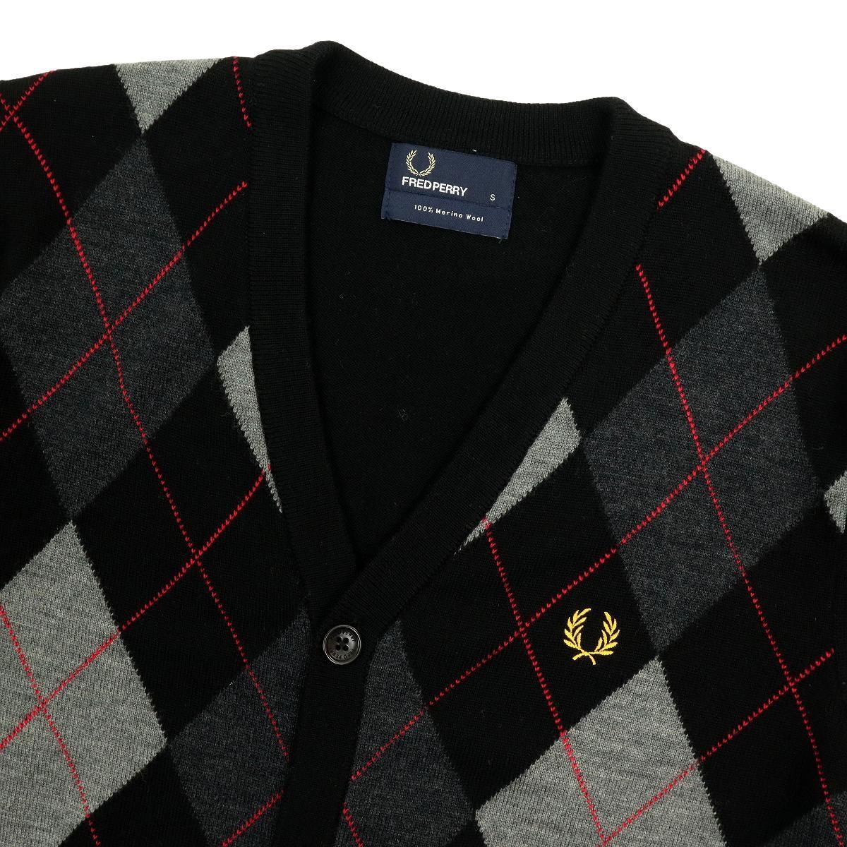 B3591】【極美品】【メリノウール】FRED PERRY フレッドペリー