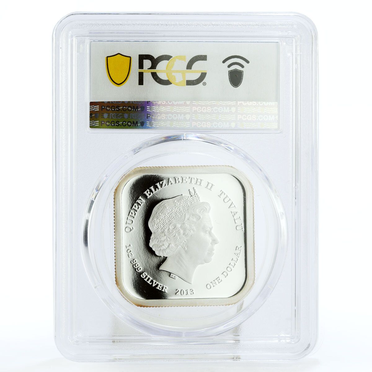 ツバル 1ドル サン ピエトロ広場 バチカン ローマ PR 70 PCGS 銀貨 2013年
