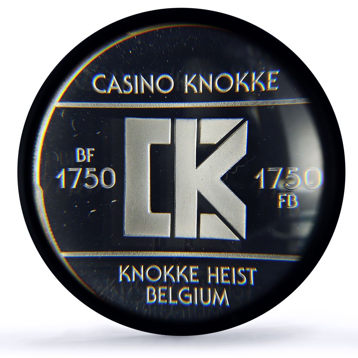 ベルギー クノック カジノ ファンタジー トークン 1750 フラン PR 70 PCGS シルバー 1986 1988 FM