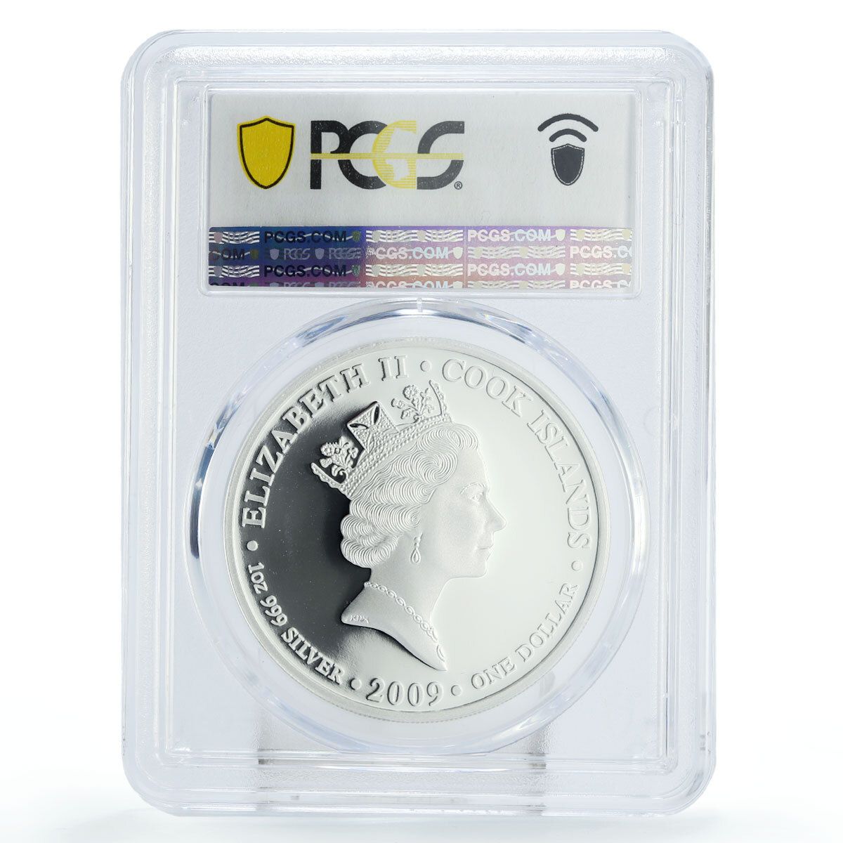 クック諸島 1ドル ジェームズ・クック ボタニー湾船 PR70 PCGS 銀貨